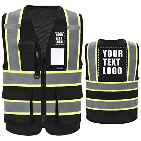 AYKRM Black safety vest with logo Cover