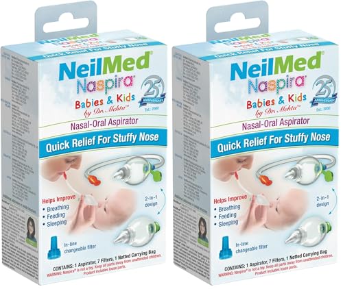 Image of NeilMed Naspira Nasal-Oral Aspirator (Pack of 2)