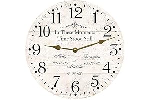 "In These Moments Time Stood Still" Clock
