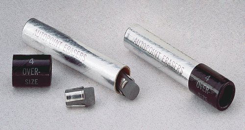 Autopoint Replacement Erasers, (2)Tubes All-American Pencil Erasers (4 erasers per tube) (82020)