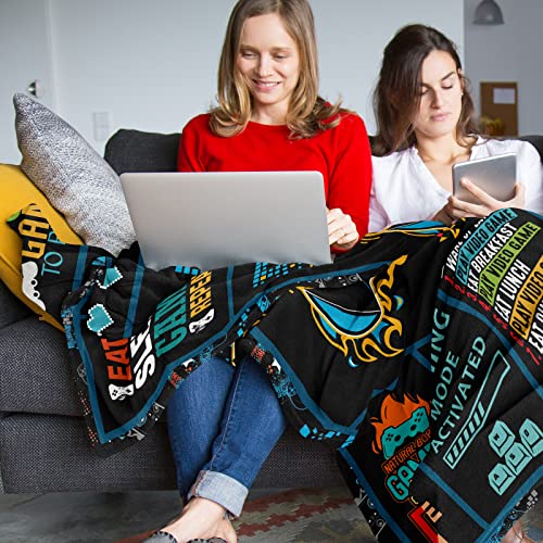 Punofell Best Gaming Gifts For Men - Game Room Decor Gift For Boys/Men - Gamer Gifts Ideas- Gifts For Gamers - Video Game Lover Gifts - Gift For Game Lovers - Gifts For Gaming Blanket 50" X 60" #TOP2