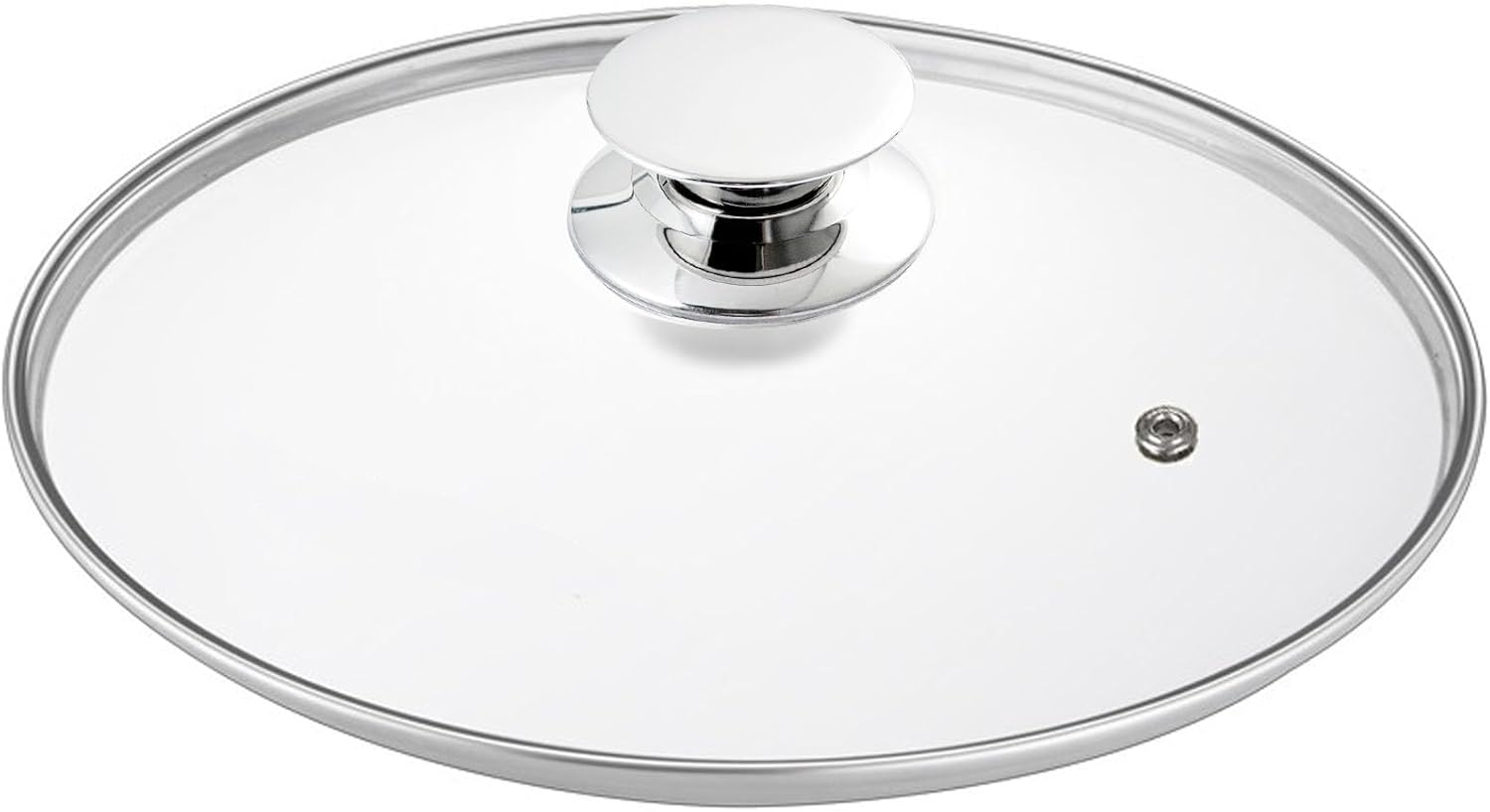 Glass Lids for Pots and Pans, 8, 11, 12, 12.6 Inch Pan Covers for Cookware, Tempered Glass Lid for Replacement, Dishwasher Safe & Microwave Oven Safe (13.5 Inch)