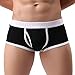 Innerternet Calzoncillos tipo bóxer deportivos para hombre, clásicos, retro, de algodón orgánico, sin agujeros, para deportes diarios, al aire libre, Negro , XL