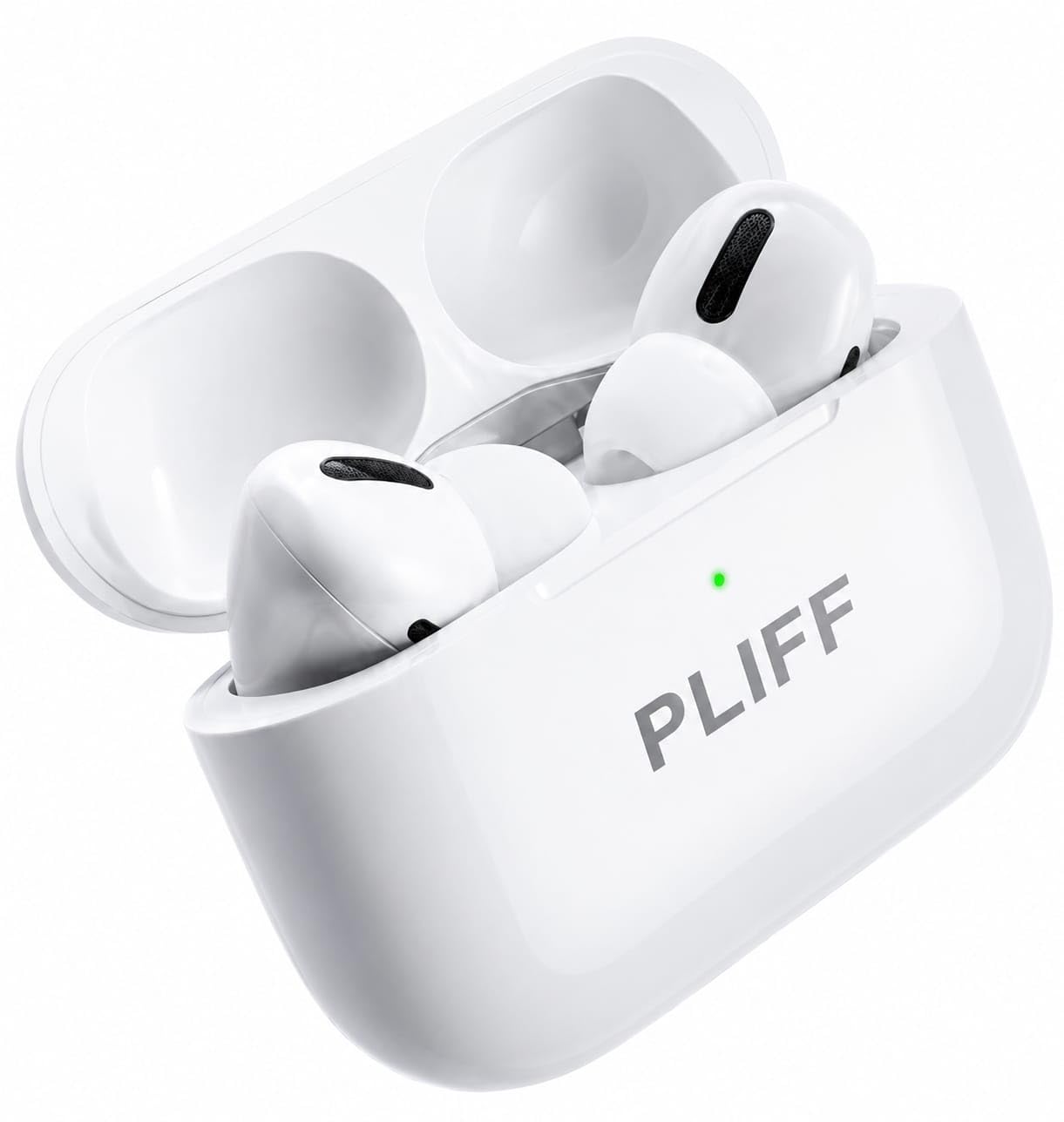Pliff True Wireless Earbuds with Active Noise Cancellation, 72 Hour Battery Life, Charging Case, White-image-28