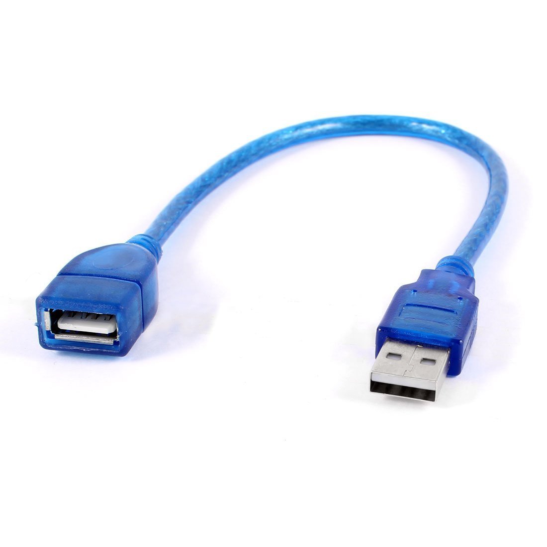 ELECTROPRIME 12" 30cm Blue USB 2.0 Type A Female to Male AF-AM Extension Cable Cord