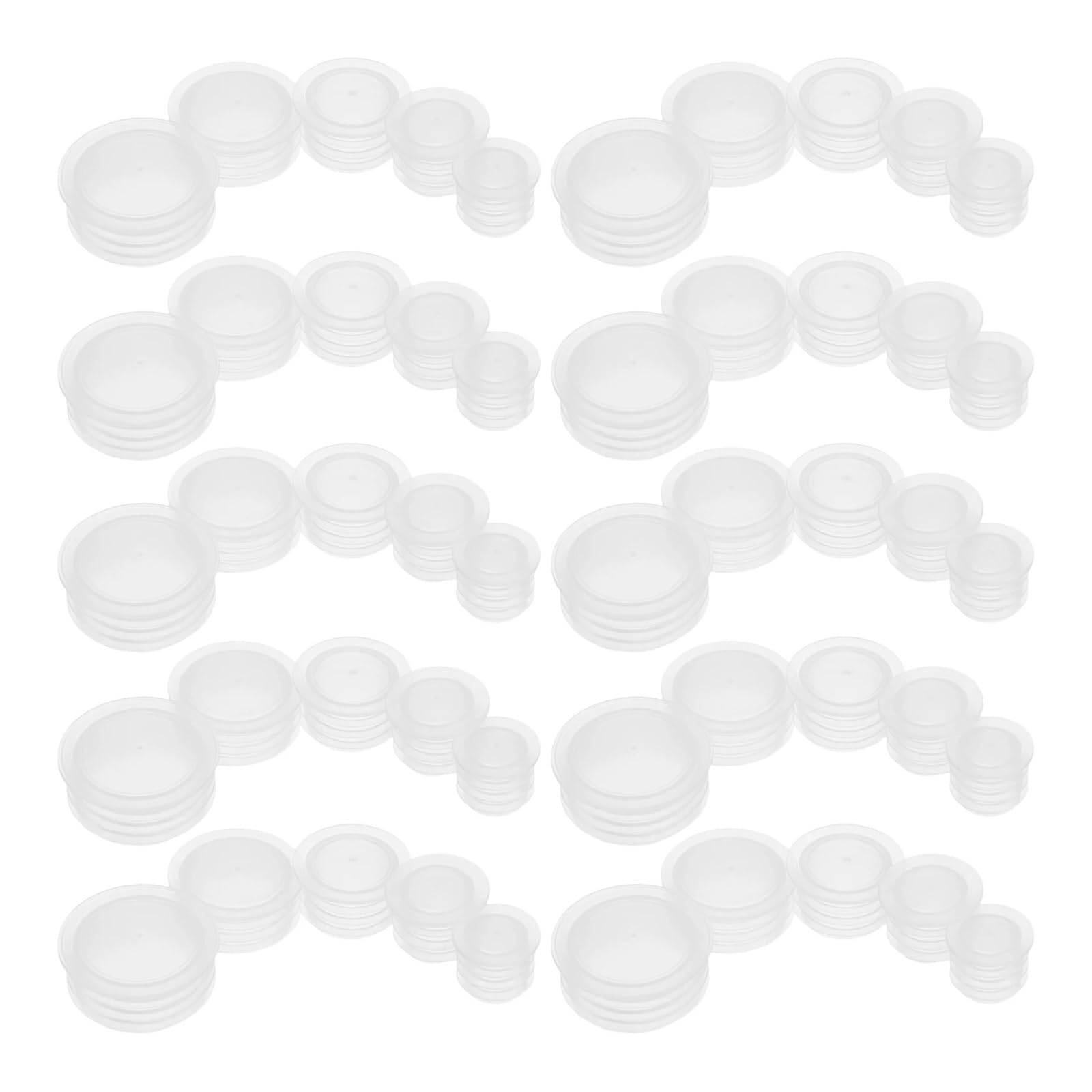 Ersatzstopfen für Flaschendeckel, 100 Stück, Verschluss für Flaschenköpfe, Blumentöpfe, transparent, Ersatzstopfen, Flaschen-Endkappen
