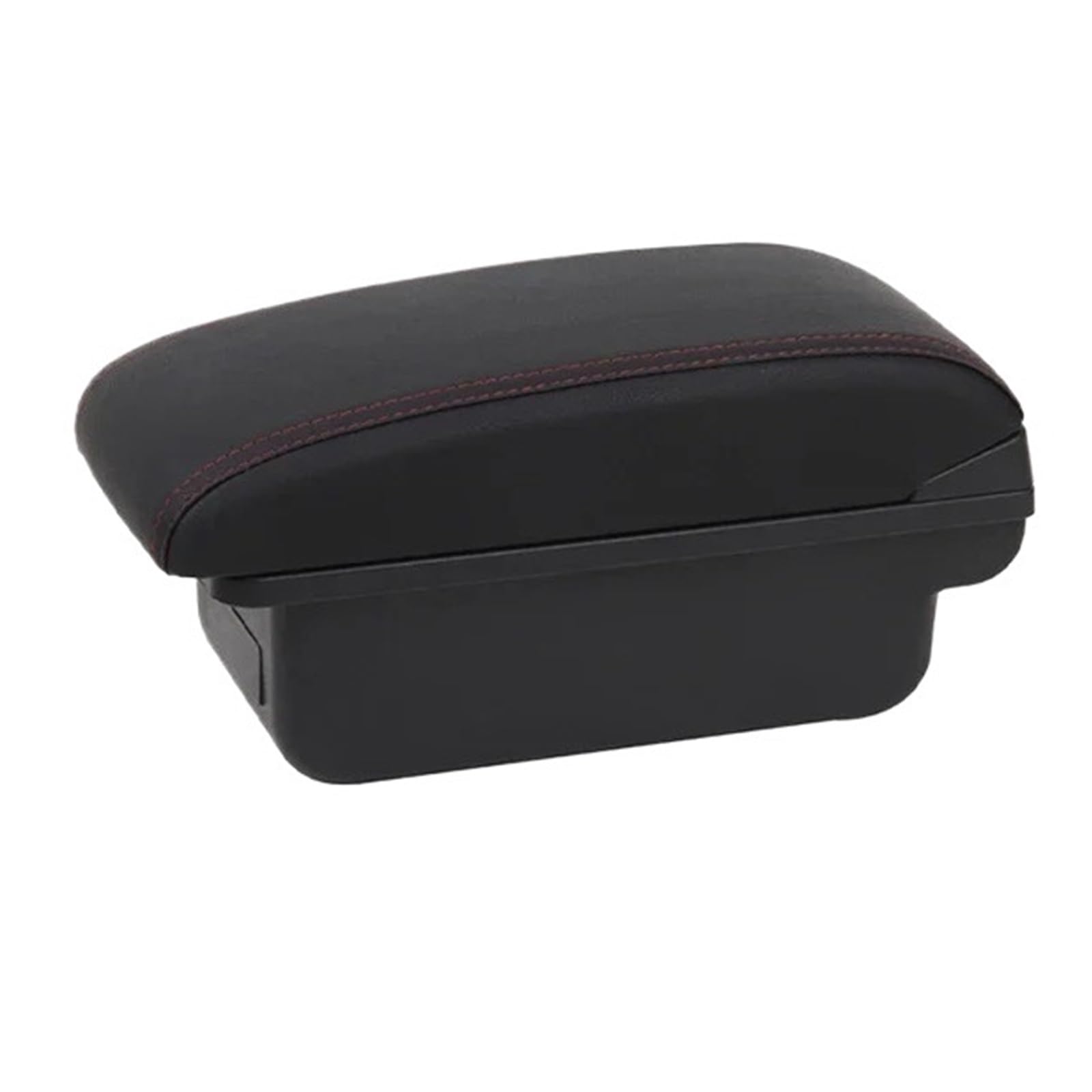 Ggwqoops Car Armrests For Citroen For C3 Armrest Box Interior Storage Accessories Please Make Armrest Box(C2 Red line No USB)