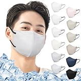 [Brodio] 冷感マスク 大きめ 3Dマスク 夏用 バイカラー 立体マスク 大きめ メンズ 不織布 カラー 30枚 肌にやさしい 息がしやすい 耳が痛くならない 通気性 三層構造 [日本カケンテスト認証済み] 3D立体型 マスク 冷感 大きめ メンズ 不織布マスク 夏用マスク 大きいサイズ グレー×纽ブラック