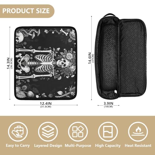 Bolsa de viaje para herramientas de cabello con tapete resistente al calor miniatura 4