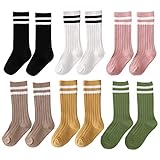 Xiyadun Unisex Girls/Boys Tube Socks Kids Knee High socks(1T-9T)