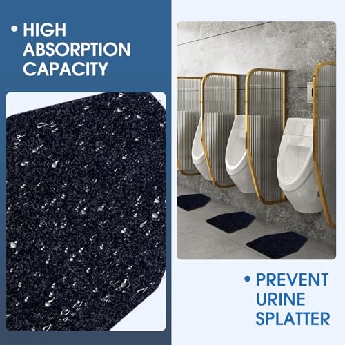 Image of 24Pcs Urinal Mats for Men Bathroom Commercial Urinal Floor Mats Urinal Pads for Mens Room Non Slip Splash Toilet Bulk Washable Disposable Large 17Inch x 20.5Inch