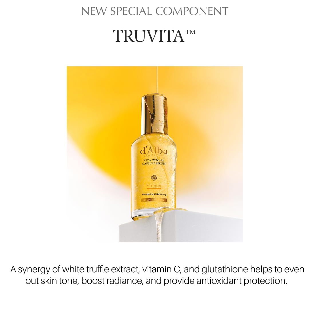 Amazon.com: d'alba Piedmont Vita Toning Capsule Serum, Daily Vita
