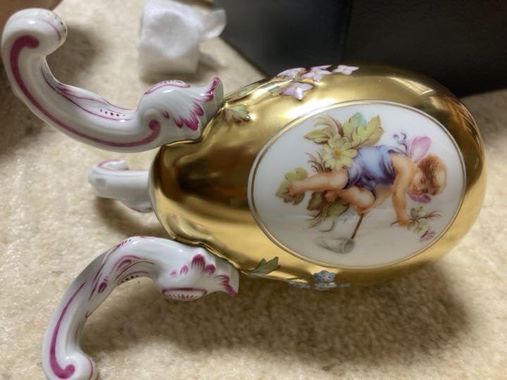 Amazon.co.jp: マイセン卵型ボックス天使の戯れ 管理.KT : ホーム