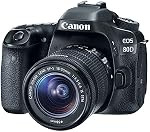 Canon 1263C005 EOS 80D Digital SLR Kit with EF-S 18-55mm f/3.5-5.6 Image Stabilization STM Lens (Black)