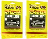 The Giant Destroyer Garlic Tunnel Tubes for Moles & Gophers (20 Tubes)