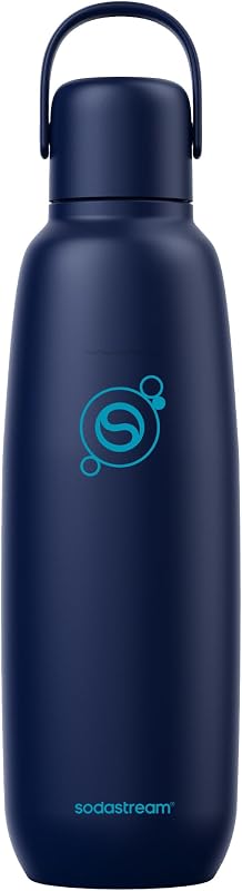 SodaStream fizz & go Stainless Steel Flask 0.9 L Thermos Flask Blueberry