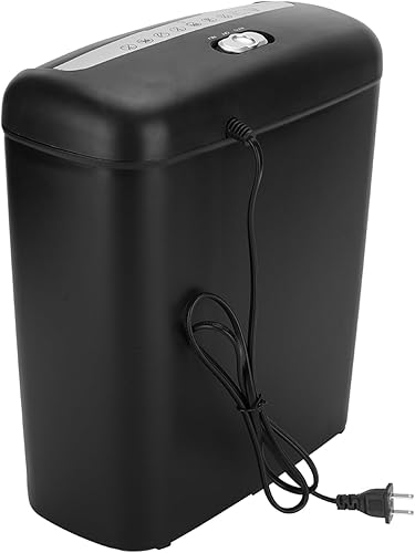 Miniatura 6 de Papel cortado en tiras de 6 hojas, trituradoras de oficina para el hogar, máquina de papel comercial de microcorte, tarjeta de crédito portátil con