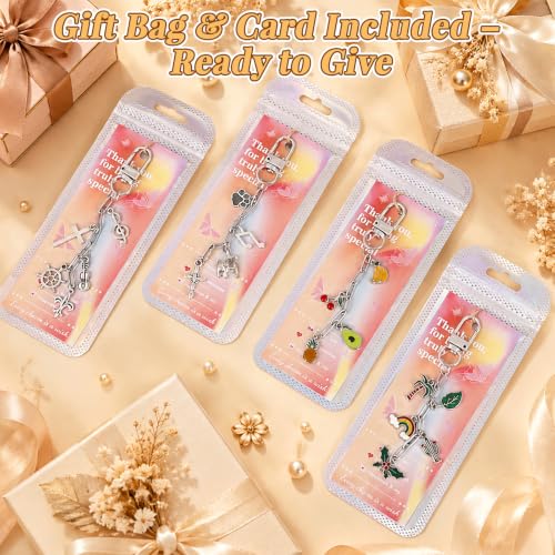 Image of Wurosi 18pcs Paperclip Keychain Making Kit,Key Ring Swivel Snap Hook Chains