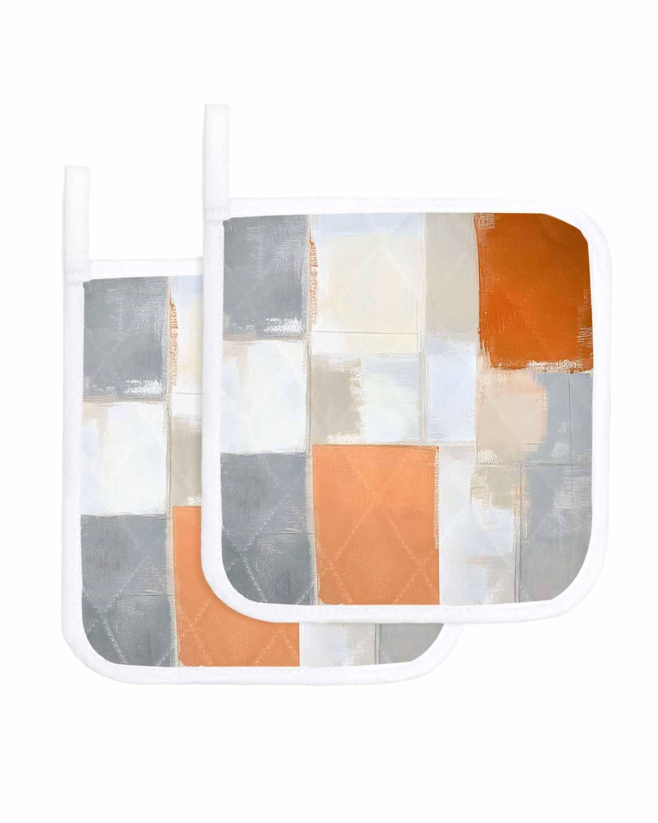Juego de 2 soportes para ollas modernos con estilo graffiti para renovar tu cocina