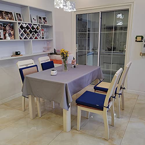 Lfnoone Kitchen Chair Cushions Set Of 2 Garden Patio Seat Cushions 16"X16"X2"Square Patio Chair Pads,Zipper Design,High-Density Sponge Filling,For Outdoor Chair/Dining Chair/Patio Seat Cushions/Blue #TOP1