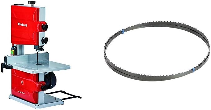 Einhell TC-SB 200/1 Sierra de Cinta (potencia de 250 W, ralentí 1.400 1,  velocidad de Hoja 900 m/min, 6 dientes) (ref. 4308018) \u0026 Silverline 675295  Hoja para sierra de banda 14 dpp : Amazon.es: Bricolaje y herramientas