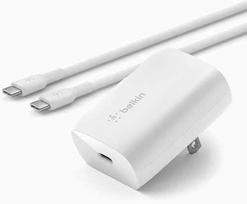 Miniatura 6 de Belkin Cargador de pared USB C de 30 W - Cable Lightning incluido - Entrega de energía GaN - Cargador para iPhone de carga rápida - Cargador USB C