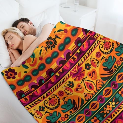 Couverture confortable chaude douce imprimé mexicain bohème - 8