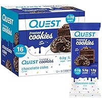Quest Nutrition Chocolate Cake Frosted Cookies, 8 x 2 Cookie Count