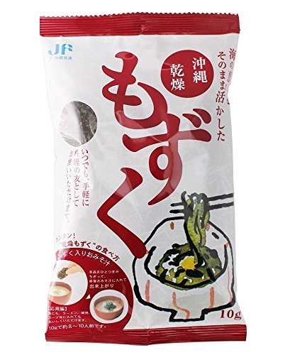 Amazon.co.jp: JF沖縄漁連 沖縄乾燥もずく 10g 簡単レシピ付 いつでも
