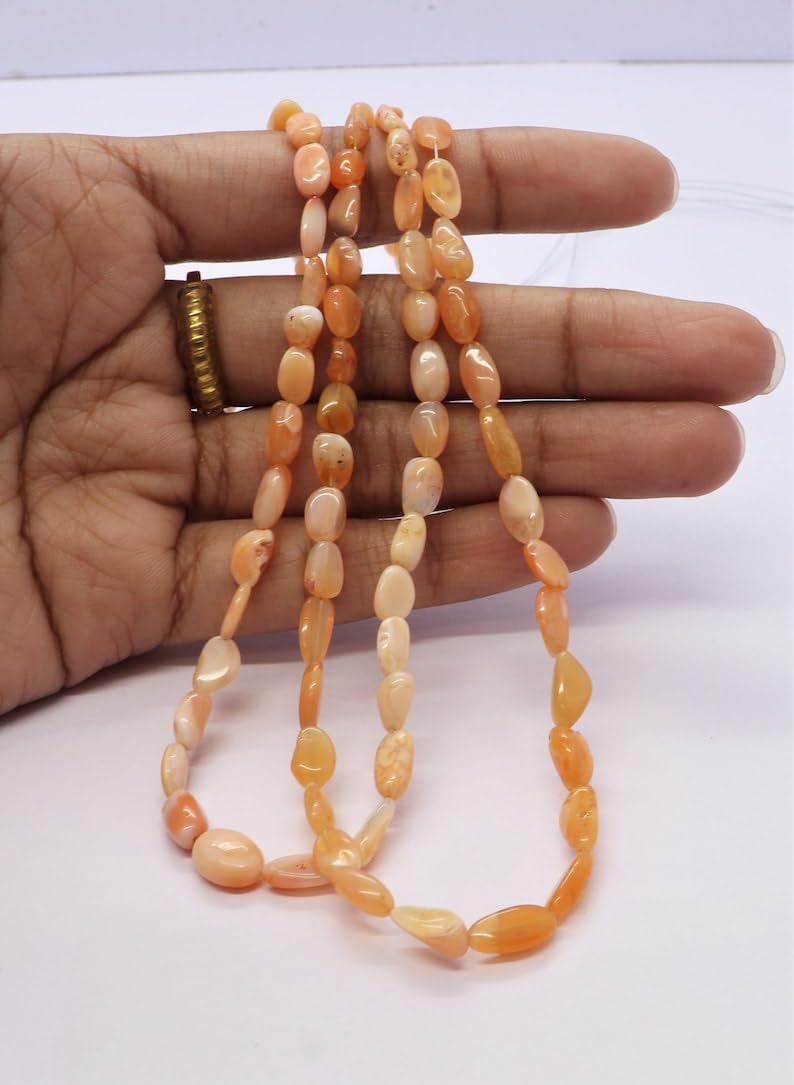 Perles ovales naturelles mexicaines d'exception pour bijoux durables
