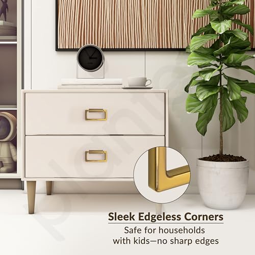Image of Plantex Rajwadi Drawer Kadi /Drawer Handle /Pull-Push Kadi for Home /Office Cabinet - Pack of 3 (SH-344, Gold)