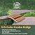 All Things Cedar Outdoor Wooden Garden Bridge for Walkway, Backyard Pond, 2’, Natural