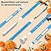 BKSAI Entry Wristbands Easy DIY Printable DIN A4 Size Provide Printable Print Template Available Labelling Party Events to Design and Print Yourself Neon Orange Pack of 100 (Blue)