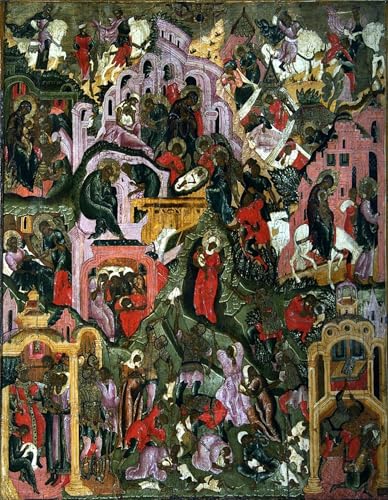 Tableau la Nativité du Christ impression d'art sur toile 60x90cm