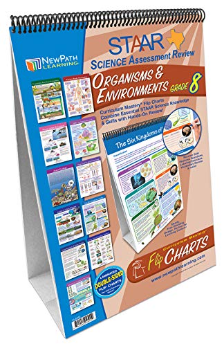 Image of NewPath Learning STAAR Grade 8 Organisms & Environment Curriculum Mastery Flip Charts