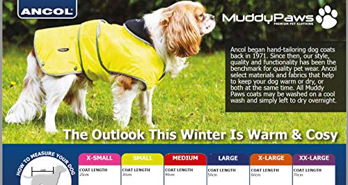 Ancol Muddy Paws Allwetter-Mantel, Stormguard-Mantel, Rosa, Größe L (Länge 50 cm, bis 79 cm Umfang)