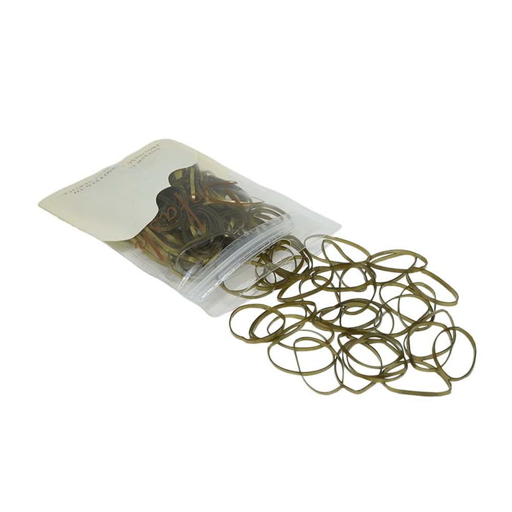 Dofash 2 * 75MM Snag-free Elastic Hair Ties - Rubber Bands for Women's Hair - 150pcs (Blonde), Brown 1, 1 count (Pack of 150) - Image 3