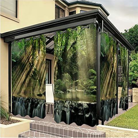 Linfye 2022 Upgraded Gazebo Patio Outdoor Curtains Waterproof Cover