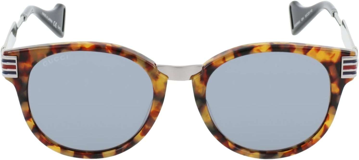 Sunglasses Gucci GG0586S 004 Man sunglasses color Havana blue lens size 50 mm