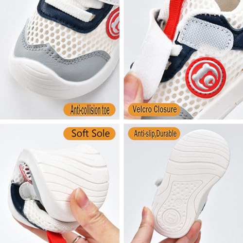 FCTREE Toddler Breathable Mesh Sneakers Boy Girl Athletic Sports Sandals Infant Non-Slip Baby Crib First Walking Shoes3