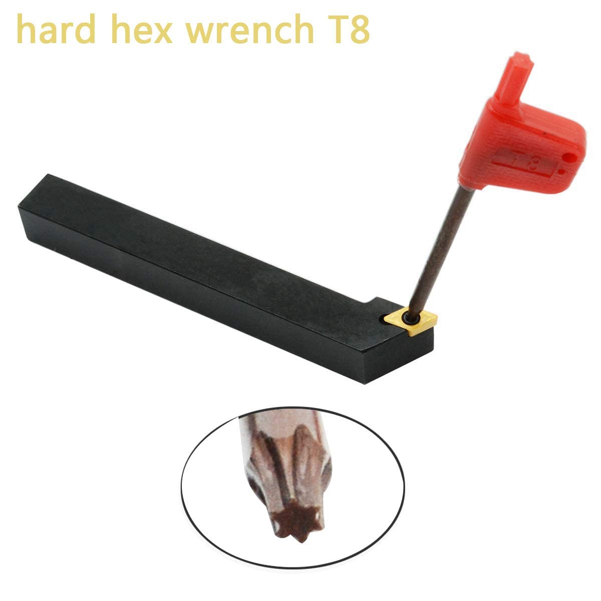 Set 3 Porte-Outils Tour CNC 1/2" | Avec Inserts Carbide DCMT21.51 | Pour Tournage Métal