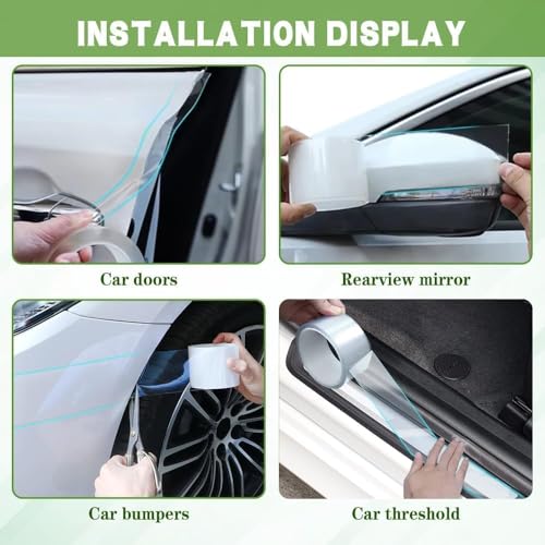 Image of (5Meter X 5cm High Gloss Anti Scratch Transprent Tape - Waterproof Self-Adhesive PPF /Film Paint Protection for Car Bumper, Door, Handle & Mirror - Scratch Cover Sticker Protection & Decoration