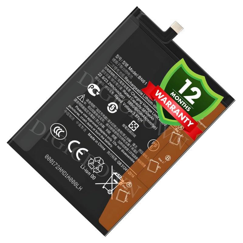 Image of Original BN61 Battery Compatible for Xiaomi Poco X3 - (6000mAh) - 1 Year Warranty DF7