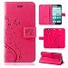 Produktbild betterfon | Flower Case Handytasche Schutzhülle Blumen Klapptasche Handyhülle Handy Schale für ZTE Blade V8 Mini Pink
