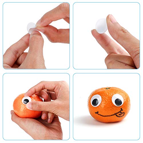 Lotfancy Wiggle Googly Eyes For Crafts, 1100Pcs Self-Adhesive Multi Colored Assorted Sizes(6Mm, 8Mm, 10Mm, 12Mm, 15Mm, 20Mm), Google Eyes Stickers For Diy, Toy Accessories, Art Crafts, Decoration #TOP6