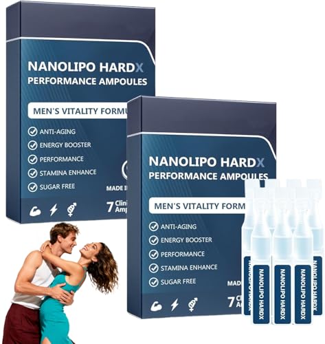 AFGAFG Oveallgo NanoLipo HardX Performance Ampoules, 2025 New Men's Performance Drops - Show Men's Charm, Lmprove Vitality（2 Box/14 Pieces）