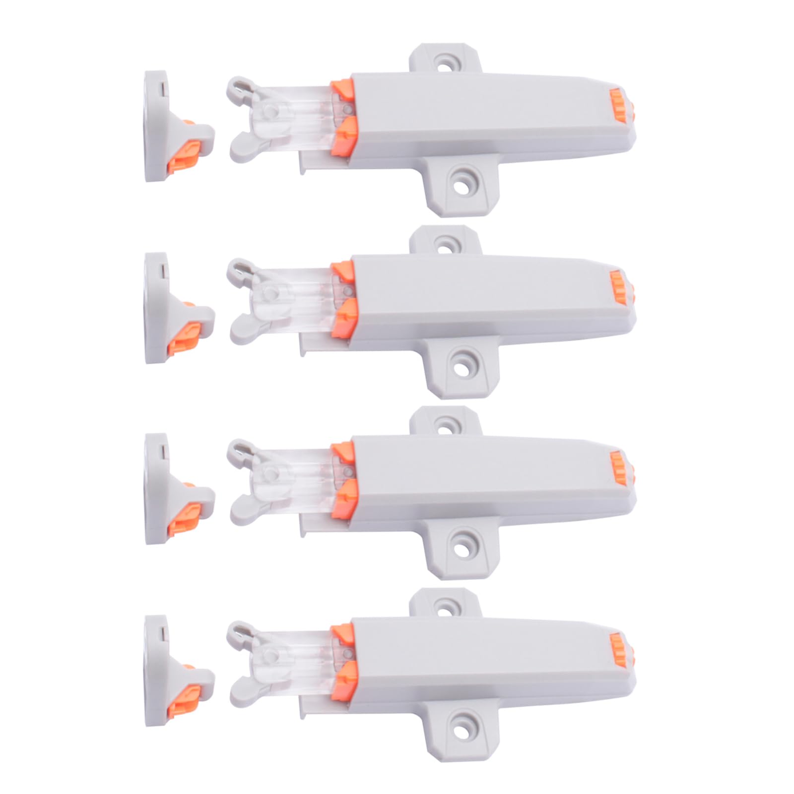 4 Pack Portable Sturdy Push to Open Cabinet Hardwares Accessory for Hide Door and Drawers in Elegant Color Push Latches