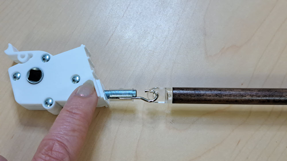 Amazon.com: Pack of 2 Wood Tilt Wand for Horizontal Blinds (Hook