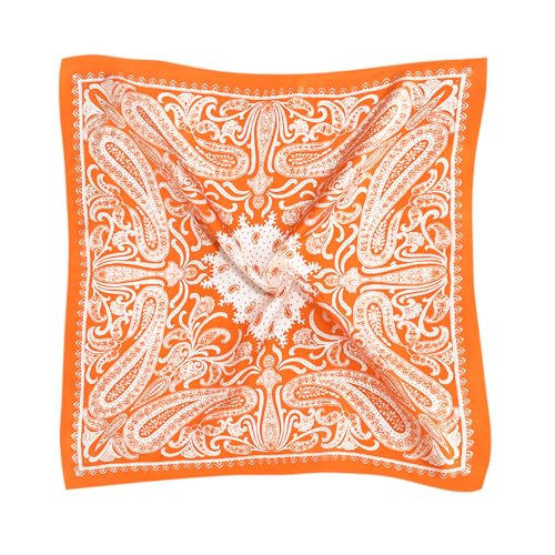 VANLINKER Paisley Satin Head Scarf for Women Men Versatile Silk-Like Hair Scarf Vintage Bandana Large Square Scarves 27.5"3