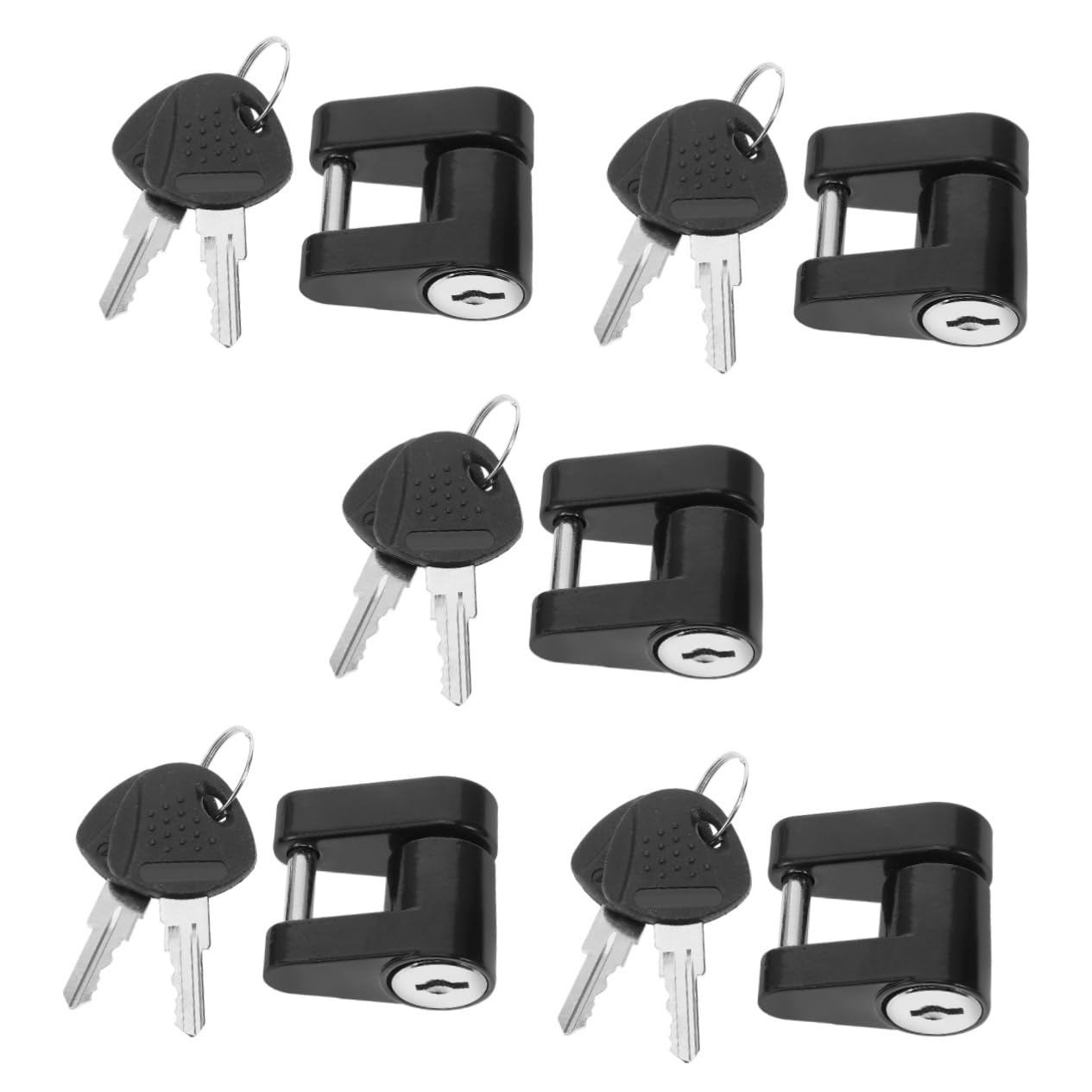 Amosfun 5 Piezas Bloqueo de Remolque mechón de Remolque Pasador de Bloqueo Cerrar Bloqueo de Pasador de Enganche Conector de Remolque Bloqueo de Enganche de Remolque Planchar Negro